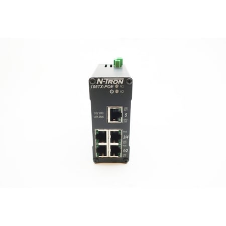 N-Tron 1.6A Ethernet Switch Ethernet and Communication Module 105TX-POE